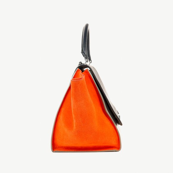 Celine Trapeze Medium Tricolour Leather & Suede Tote - Picture 3 of 14